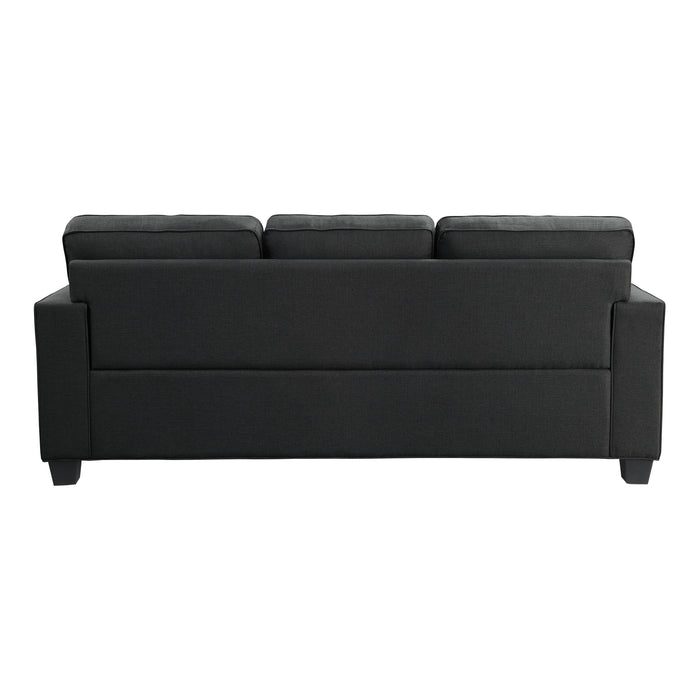 Elmont 2pc Set: Sofa, Love in Black - 9327BK*2 - FAMSA Furniture (TX)