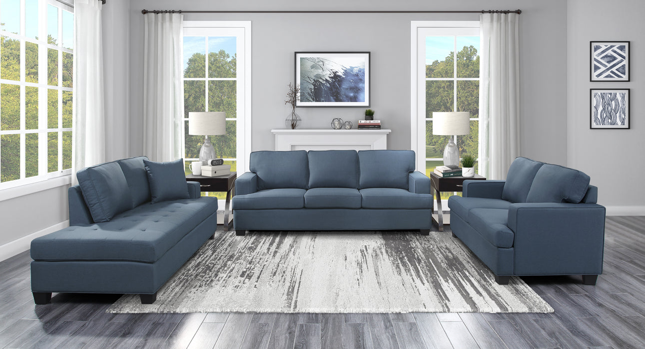 Elmont Sofa in Blue - 9327BU-3 - FAMSA Furniture (TX)