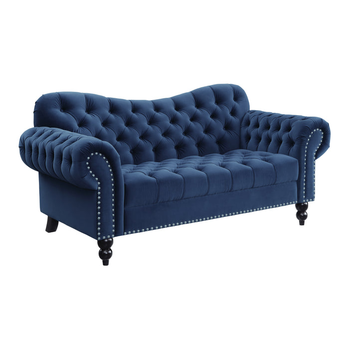 Rosalie Loveseat in Blue - 9330BU-2 - FAMSA Furniture (TX)