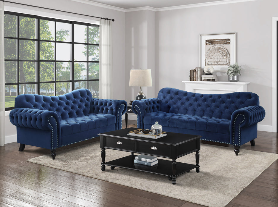 Rosalie Sofa in Blue - 9330BU-3 - FAMSA Furniture (TX)