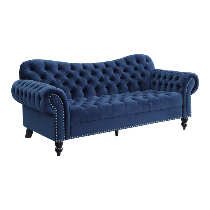 Rosalie Sofa in Blue - 9330BU-3 - FAMSA Furniture (TX)
