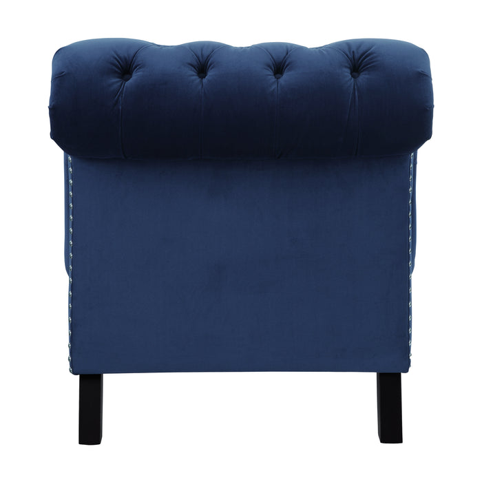 Rosalie Chaise in Blue - 9330BU-5 - FAMSA Furniture (TX)