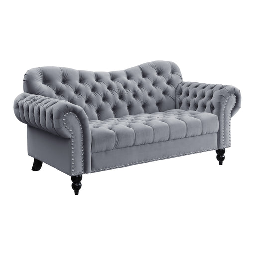 Rosalie Loveseat in Gray - 9330DG-2 - FAMSA Furniture (TX)