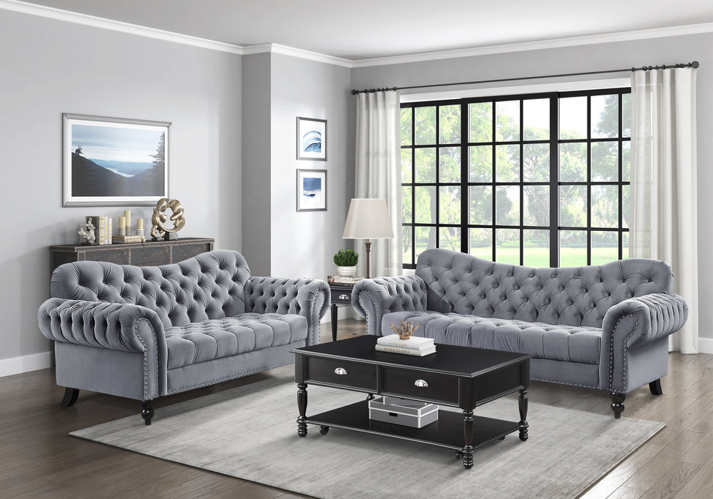 Rosalie Sofa in Gray - 9330DG-3 - FAMSA Furniture (TX)