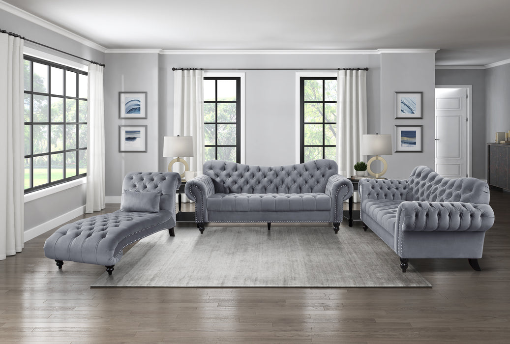 Rosalie Chaise in Gray - 9330DG-5 - FAMSA Furniture (TX)