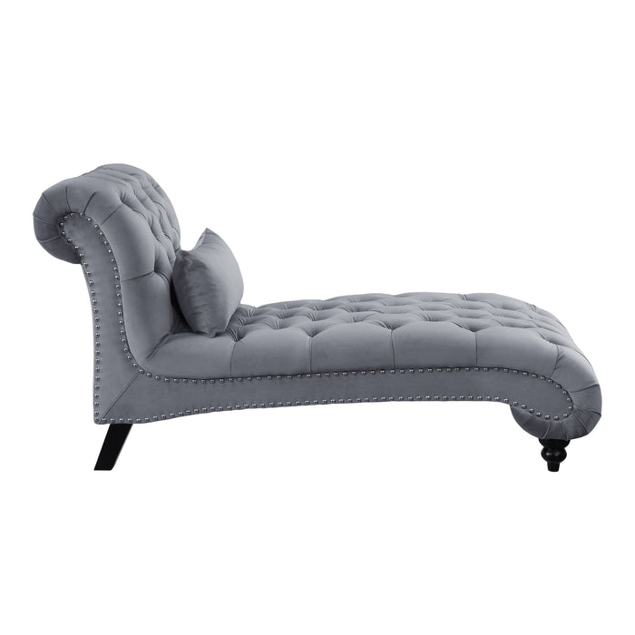 Rosalie Chaise in Gray - 9330DG-5 - FAMSA Furniture (TX)