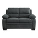 Holleman 2pc Set: Sofa, Love in Gray - 9333DG*2 - FAMSA Furniture (TX)
