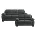 Holleman 2pc Set: Sofa, Love in Gray - 9333DG*2 - FAMSA Furniture (TX)