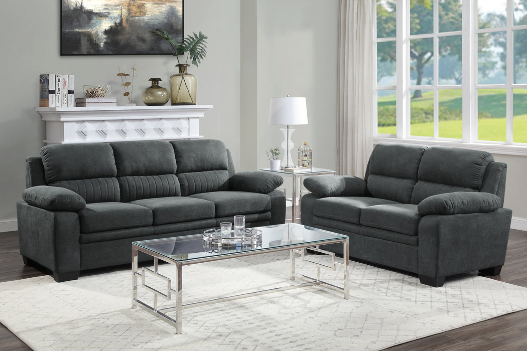 Holleman Sofa in Gray - 9333DG-3 - FAMSA Furniture (TX)