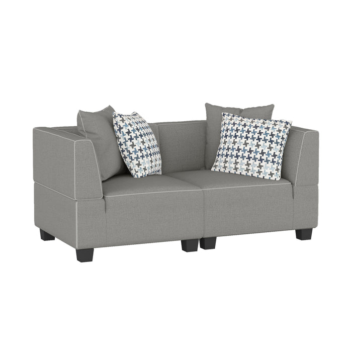 Jayne Loveseat in Gray - 9357GY-2* - FAMSA Furniture (TX)