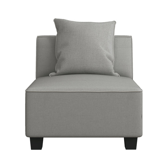 Jayne Armless Chair in Gray - 9357GY-AC - FAMSA Furniture (TX)