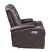 Caelan Power Reclining Chair with Power Headrest, Cup holders and Storage Arms in Brown - 9366DB-1PWH - FAMSA Furniture (TX)