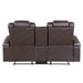 Caelan 2pc Set: Sofa, Love (Power) in Brown - 9366DB*2PWH - FAMSA Furniture (TX)