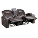 Caelan 2pc Set: Sofa, Love (Power) in Brown - 9366DB*2PWH - FAMSA Furniture (TX)