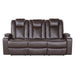Caelan 2pc Set: Sofa, Love (Power) in Brown - 9366DB*2PWH - FAMSA Furniture (TX)