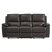 Dawson 2pc Set: Sofa, Love in Brown - 9368BRW*2 - FAMSA Furniture (TX)