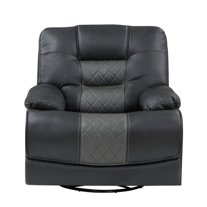Fabian Swivel Glider Reclining Chair in Gray - 9388GRY-1 - FAMSA Furniture (TX)