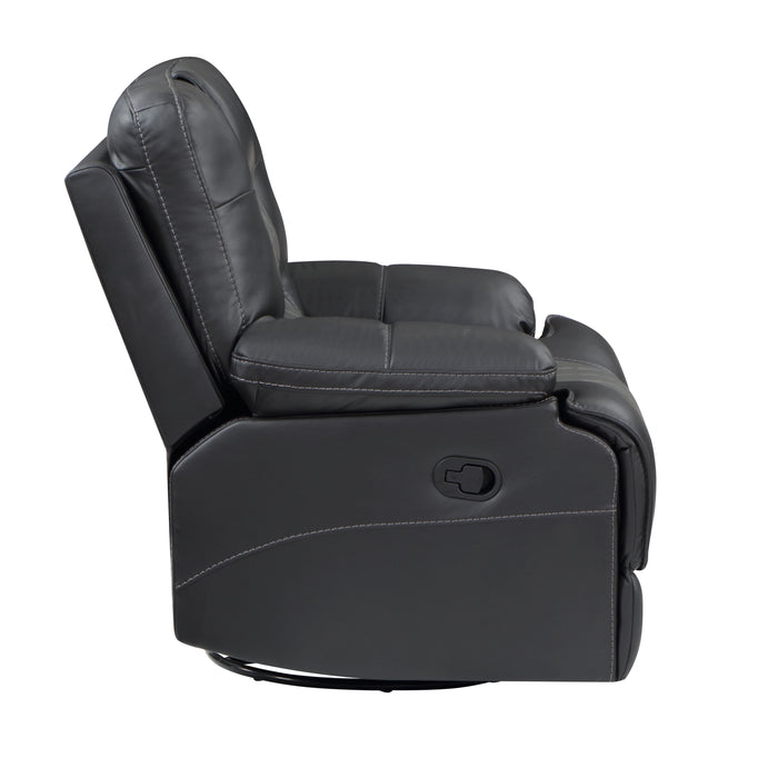 Fabian Swivel Glider Reclining Chair in Gray - 9388GRY-1 - FAMSA Furniture (TX)