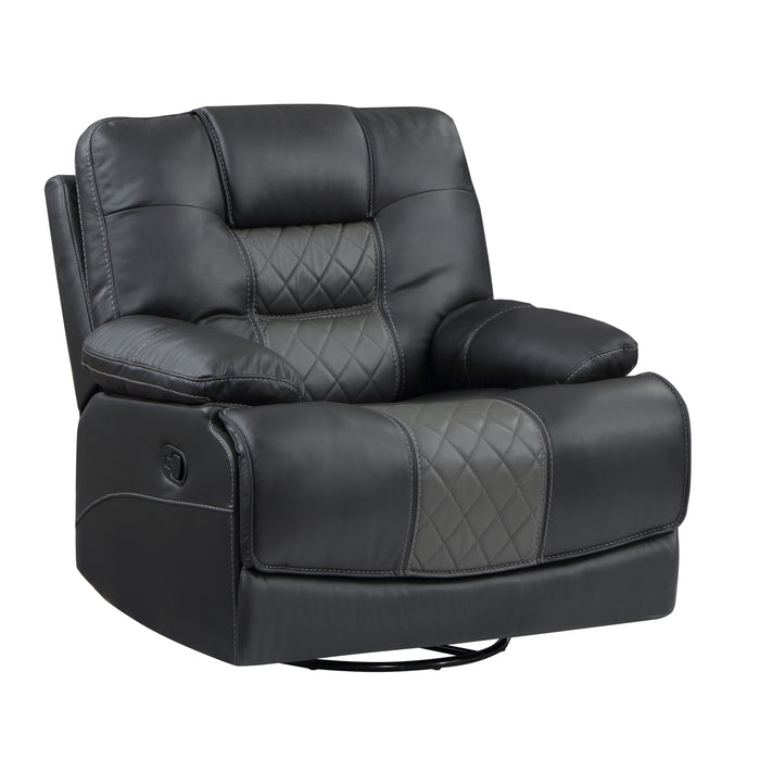 Fabian Swivel Glider Reclining Chair in Gray - 9388GRY-1 - FAMSA Furniture (TX)