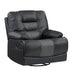 Fabian Swivel Glider Reclining Chair in Gray - 9388GRY-1 - FAMSA Furniture (TX)