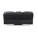 Fabian Double Reclining Sofa with Center Drop-Down Cup Holders, Receptacles and USB Ports in Gray - 9388GRY-3 - FAMSA Furniture (TX)