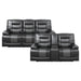 Fabian 2pc Set: Sofa, Love in Gray - 9388GRY*2 - FAMSA Furniture (TX)