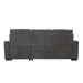 Carolina 2-Piece Reversible Sectional with Pull-out Bed and Hidden Storage in Gray - 9402DGY*SC - FAMSA Furniture (TX)