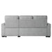 Carolina 2-Piece Reversible Sectional with Pull-out Bed and Hidden Storage in Gray - 9402GRY*SC - FAMSA Furniture (TX)