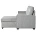 Carolina 2-Piece Reversible Sectional with Pull-out Bed and Hidden Storage in Gray - 9402GRY*SC - FAMSA Furniture (TX)
