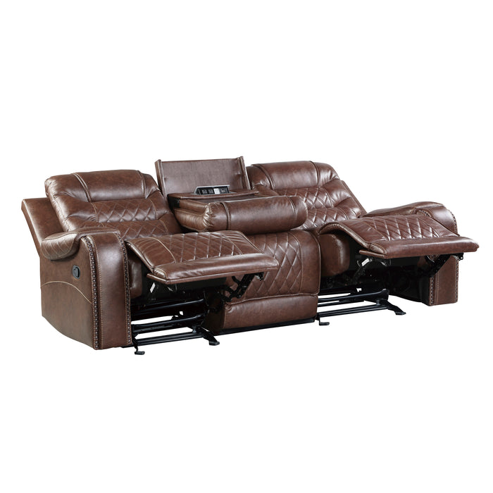 Putnam 2PC SET: SOFA, LOVE in Brown - 9405BR*2 - FAMSA Furniture (TX)