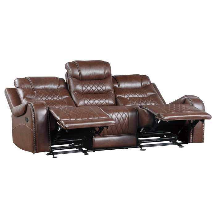 Putnam 2PC SET: SOFA, LOVE in Brown - 9405BR*2 - FAMSA Furniture (TX)