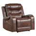 Putnam Power Reclining Chair in Brown - 9405BR-1PW - FAMSA Furniture (TX)