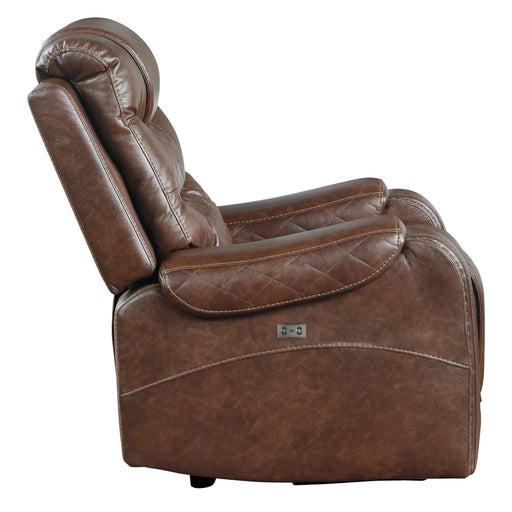 Putnam Power Reclining Chair in Brown - 9405BR-1PW - FAMSA Furniture (TX)