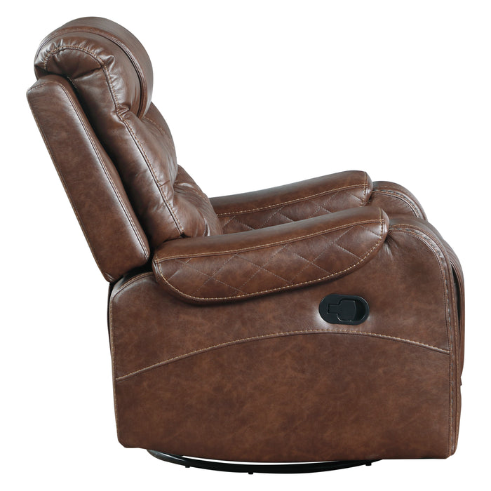 Putnam Swivel Glider Reclining Chair in Brown - 9405BR-1 - FAMSA Furniture (TX)