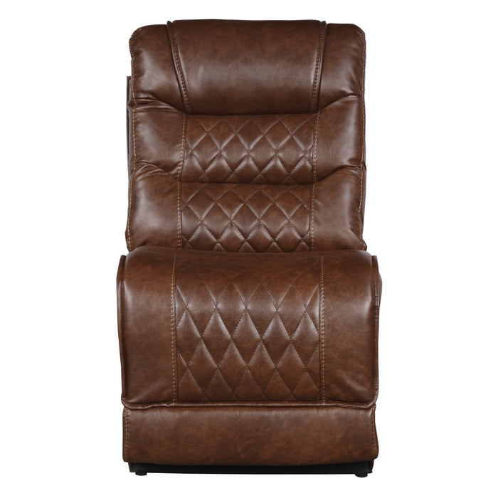 Putnam 6-Piece Modular Power Reclining Sectional in Brown - 9405BR*6LRRR - FAMSA Furniture (TX)