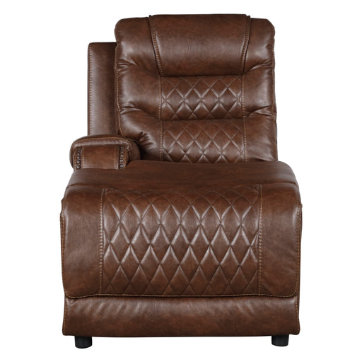 Putnam 6-Piece Modular Power Reclining Sectional with Left Chaise in Brown - 9405BR*6LCRR - FAMSA Furniture (TX)