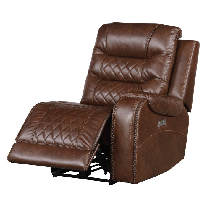 Putnam 6-Piece Modular Power Reclining Sectional in Brown - 9405BR*6LRRR - FAMSA Furniture (TX)