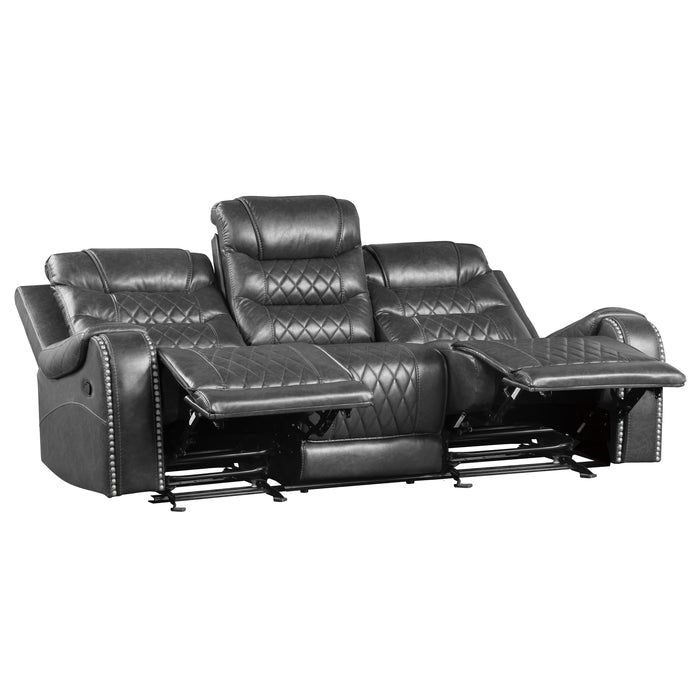 Putnam 2pc Set: Sofa, Love in Gray - 9405GY*2 - FAMSA Furniture (TX)