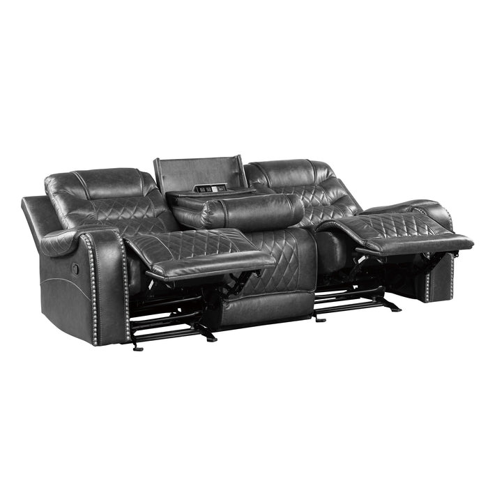 Putnam 2pc Set: Sofa, Love in Gray - 9405GY*2 - FAMSA Furniture (TX)