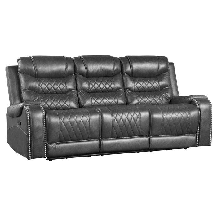 Putnam 2pc Set: Sofa, Love in Gray - 9405GY*2 - FAMSA Furniture (TX)