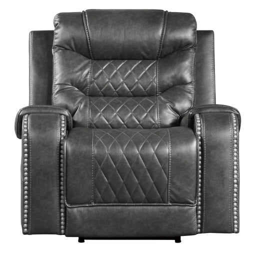 Putnam Power Reclining Chair in Gray - 9405GY-1PW - FAMSA Furniture (TX)