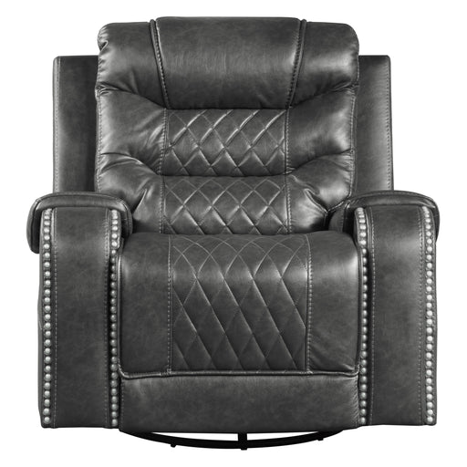 Putnam Swivel Glider Reclining Chair in Gray - 9405GY-1 - FAMSA Furniture (TX)