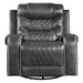 Putnam Swivel Glider Reclining Chair in Gray - 9405GY-1 - FAMSA Furniture (TX)