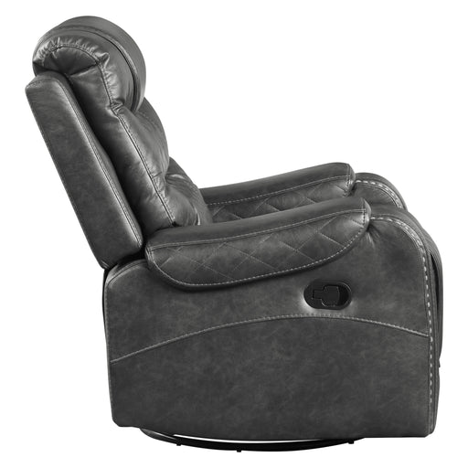 Putnam Swivel Glider Reclining Chair in Gray - 9405GY-1 - FAMSA Furniture (TX)