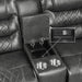 Putnam Power Double Reclining Loveseat with Center Console, Receptacles and USB Ports in Gray - 9405GY-2PW - FAMSA Furniture (TX)