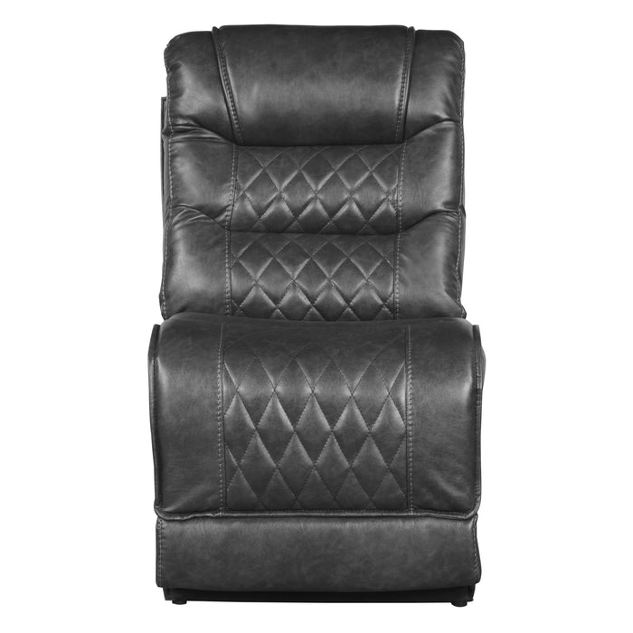 Putnam 6-Piece Modular Power Reclining Sectional in Gray - 9405GY*6LRRR - FAMSA Furniture (TX)