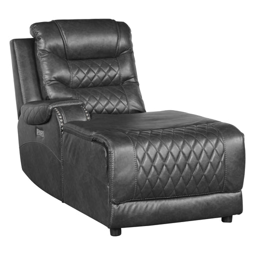 Putnam 6-Piece Modular Power Reclining Sectional with Left Chaise in Gray - 9405GY*6LCRR - FAMSA Furniture (TX)