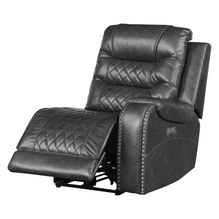 Putnam 6-Piece Modular Power Reclining Sectional in Gray - 9405GY*6LRRR - FAMSA Furniture (TX)