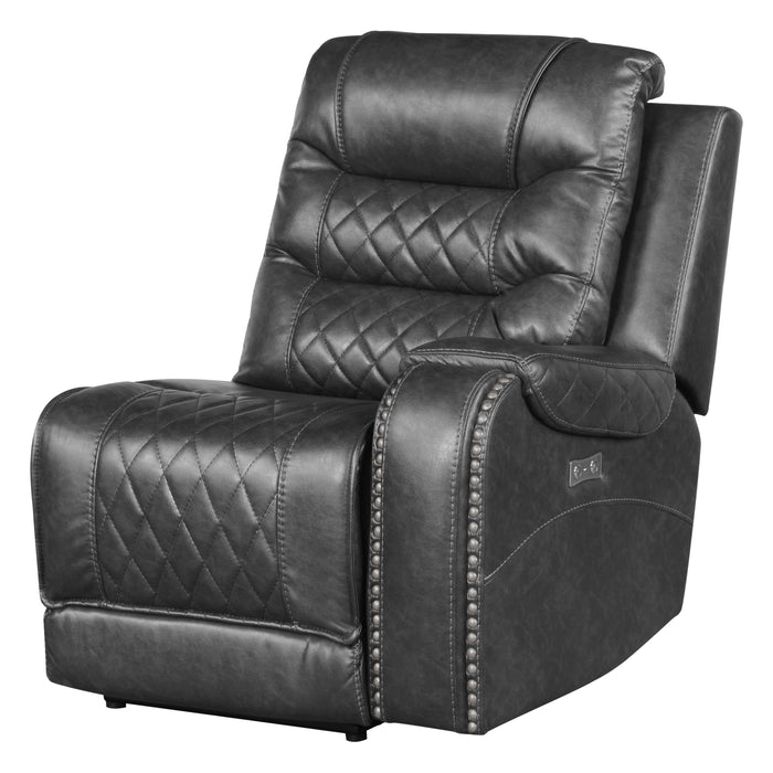 Putnam 6-Piece Modular Power Reclining Sectional in Gray - 9405GY*6LRRR - FAMSA Furniture (TX)