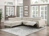 Bienvenue 2-Piece Power Reclining Sectional with Left Chaise in Beige - 9415*SCPW - FAMSA Furniture (TX)